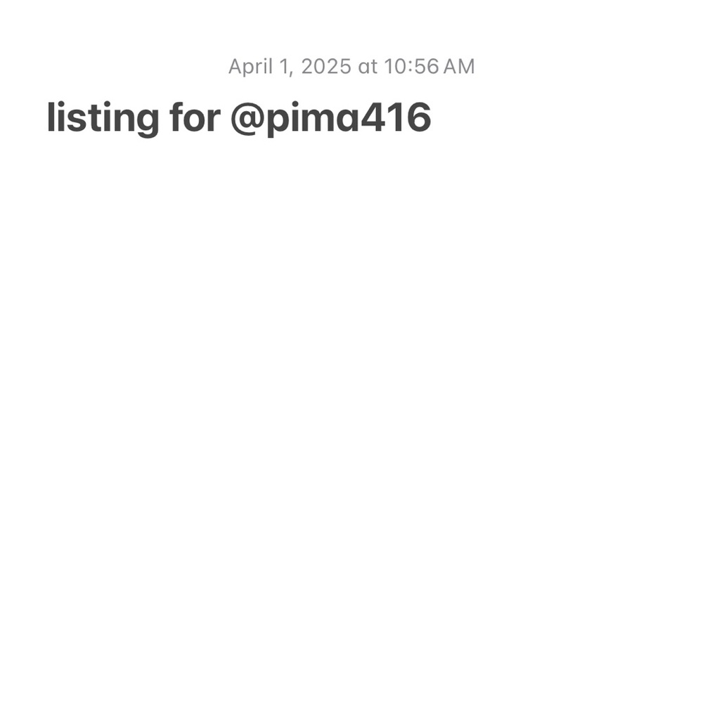 listing for pima416